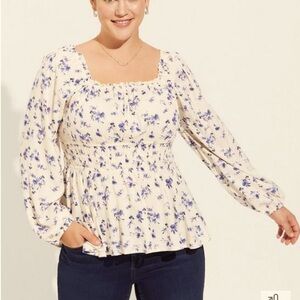 Torrid - Floral Babydoll Rayon Slub